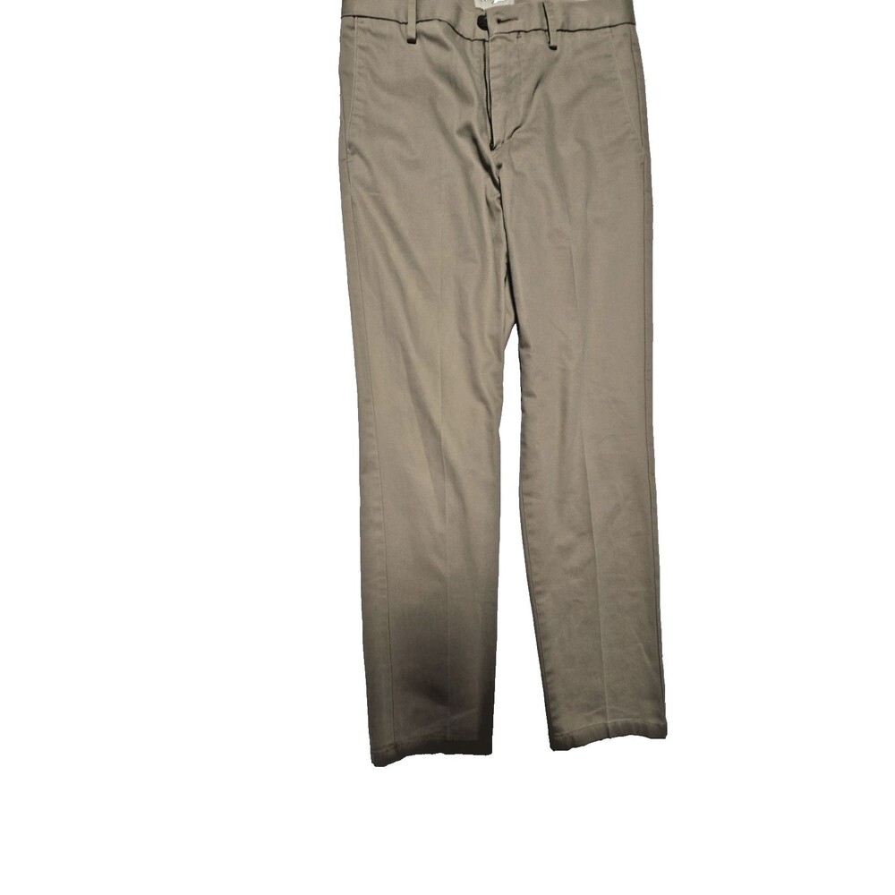 Dockers Men’s Beige Chino Pants 29x29 Straight Fit Cotton Twill Flat Front